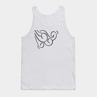 simple line art drawing design Tank Top